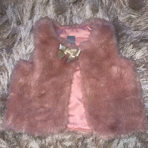 Pink toddler vest with